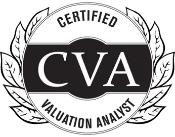 NACVA Certified Valuation Analyst CVA b&w logo icon